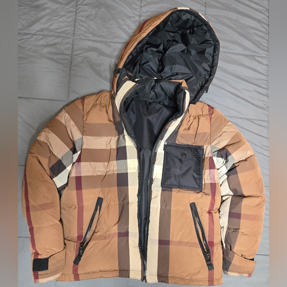 Burberry Reversible Check Puffer Jacket
